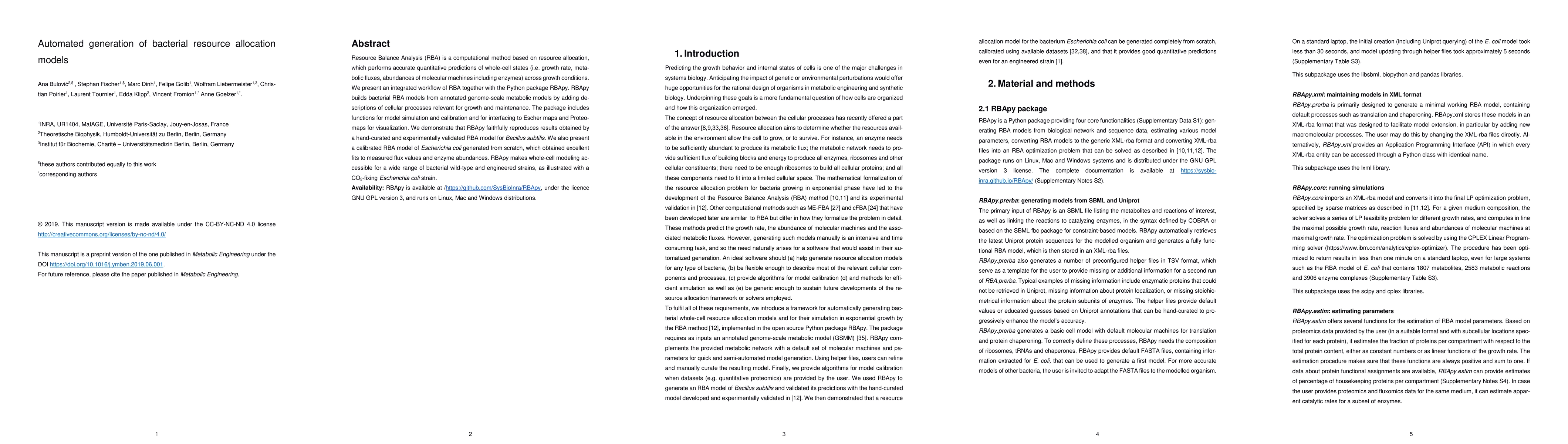 Thumbnail for Automated generation of bacterial resource allocation models
