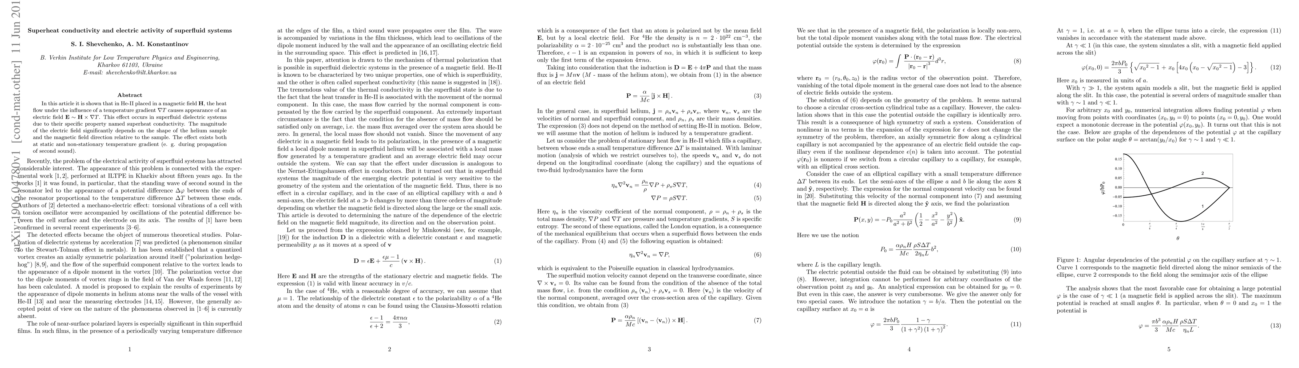 Thumbnail for Superheat conductivity and electric activity of superfluid systems