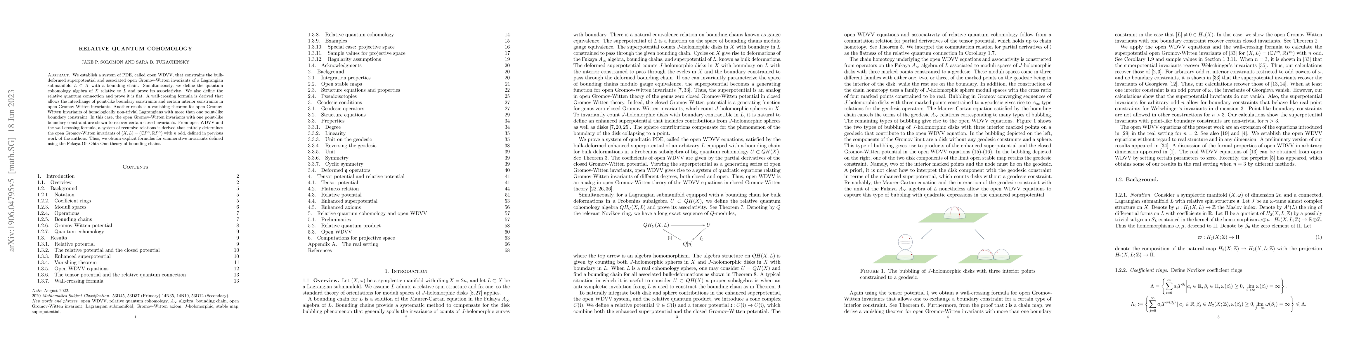 Thumbnail for Relative quantum cohomology