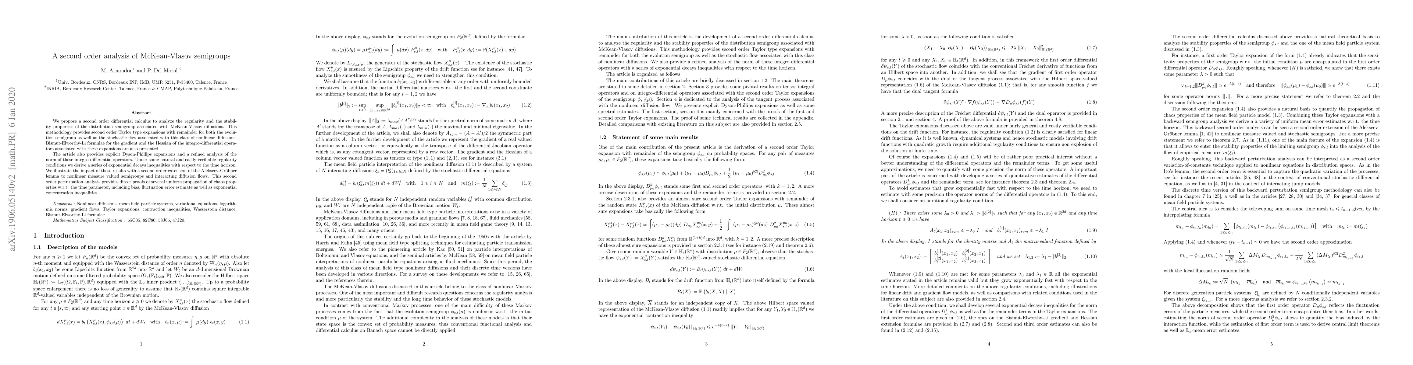 Thumbnail for A second order analysis of McKean-Vlasov semigroups