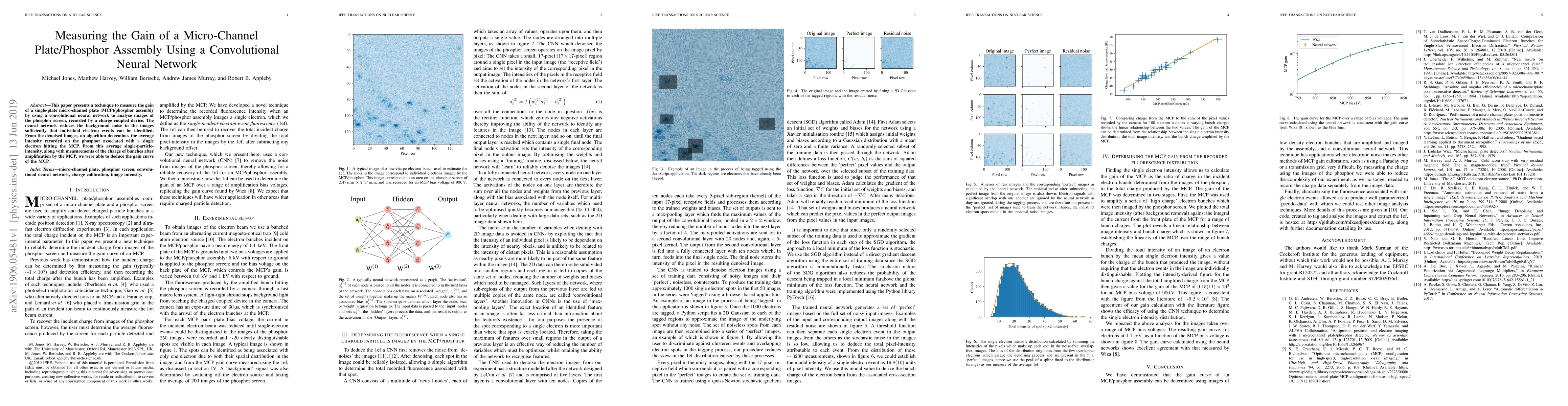 Thumbnail for Measuring the Gain of a Micro-Channel Plate/Phosphor Assembly Using a
  Convolutional Neural Network