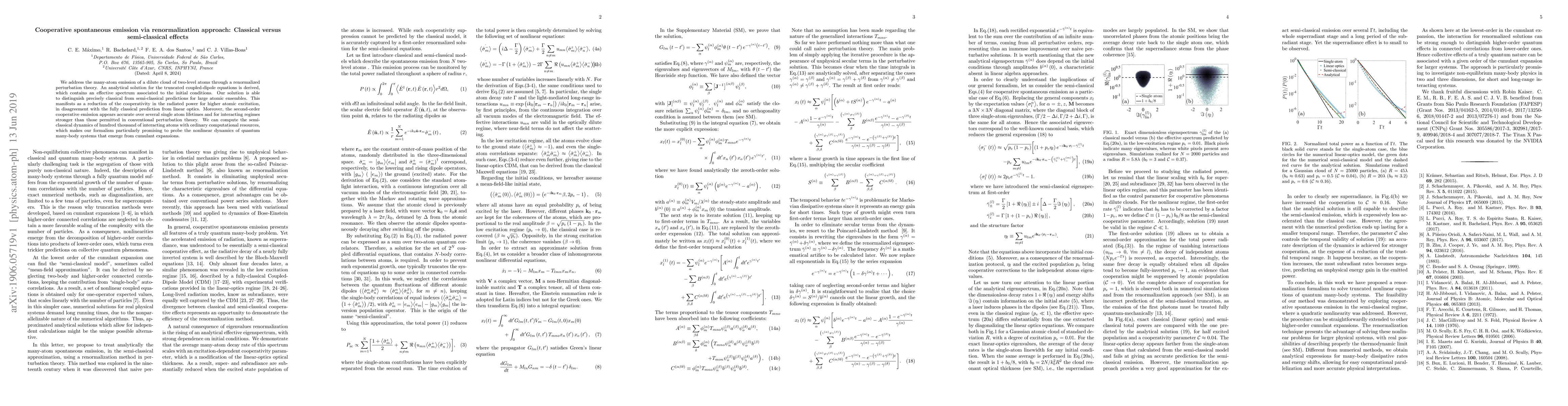 Thumbnail for Cooperative spontaneous emission via renormalization approach: Classical
  versus semi-classical effects