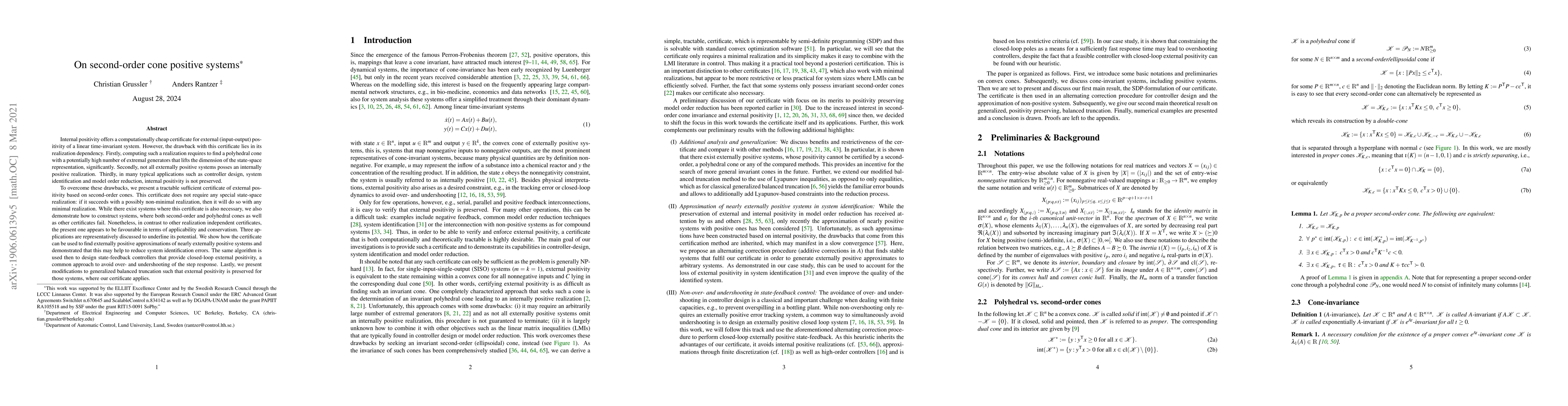 Thumbnail for On second-order cone positive systems