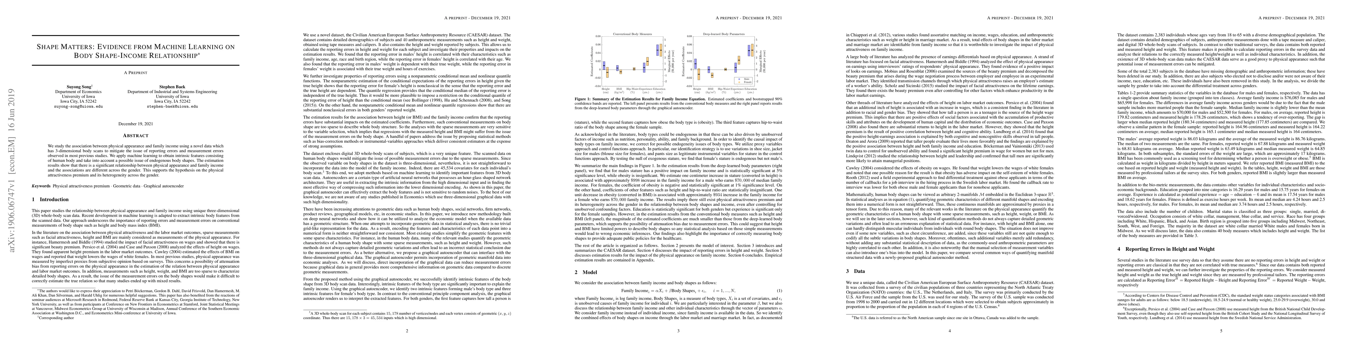 Thumbnail for Shape Matters: Evidence from Machine Learning on Body Shape-Income
  Relationship