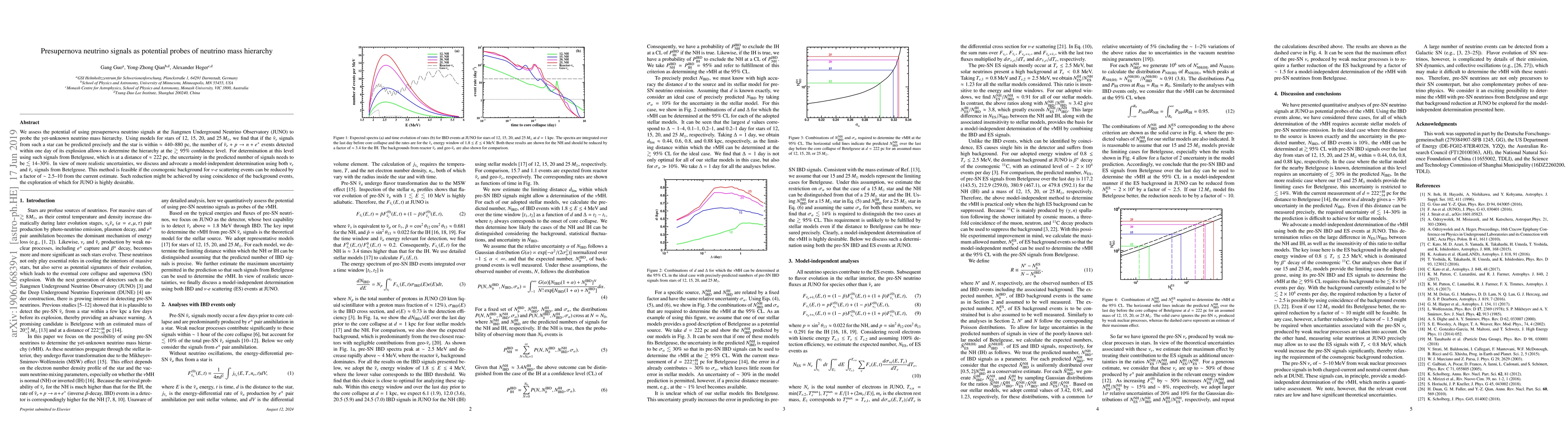 Thumbnail for Presupernova neutrino signals as potential probes of neutrino mass
  hierarchy