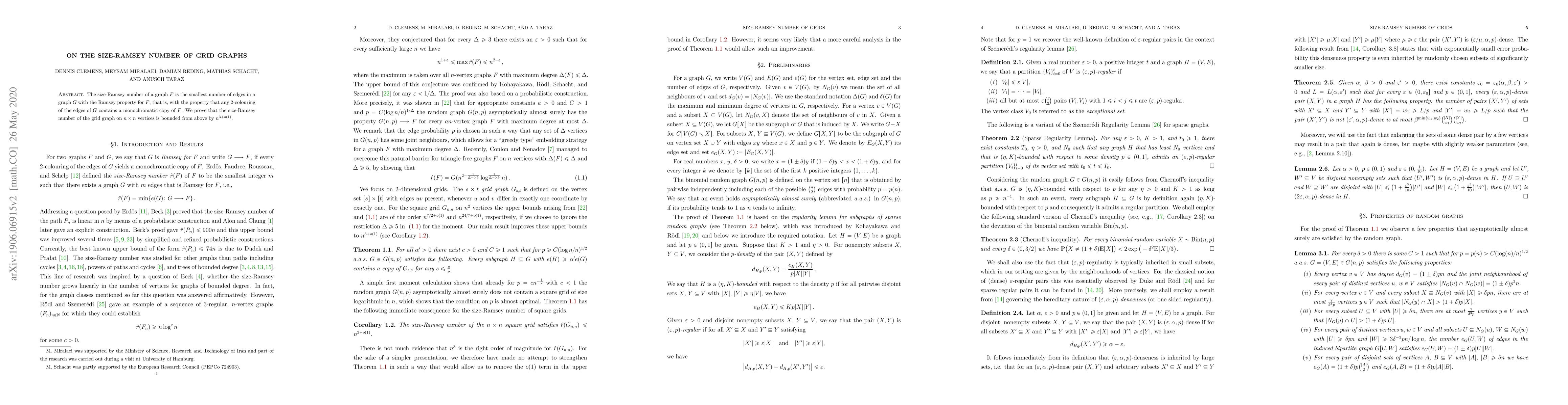 Thumbnail for On the size-Ramsey number of grid graphs