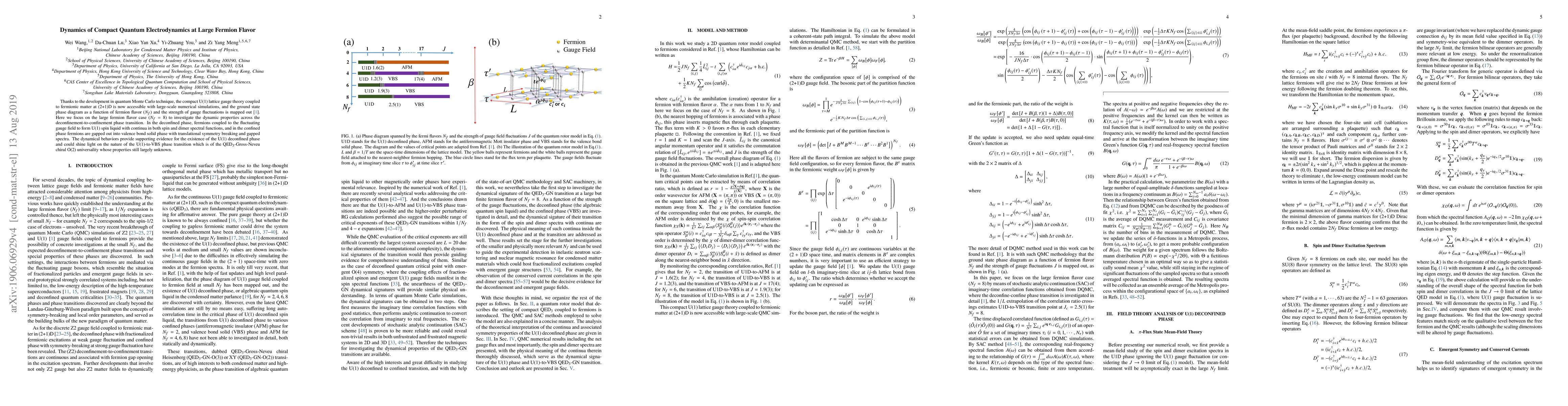 Thumbnail for Dynamics of Compact Quantum Electrodynamics at Large Fermion Flavor