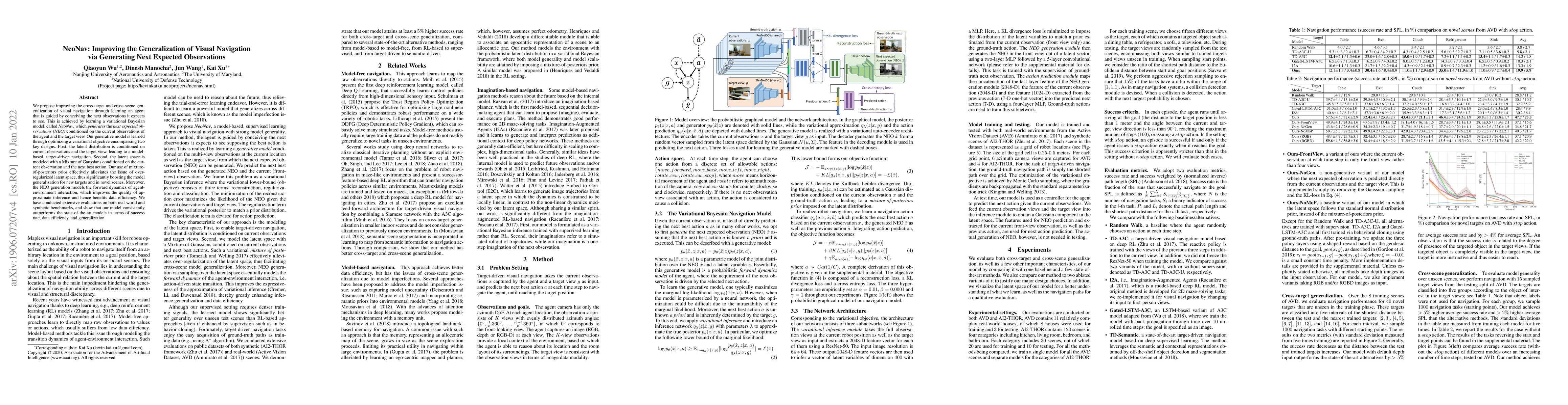 Thumbnail for NeoNav: Improving the Generalization of Visual Navigation via Generating
  Next Expected Observations