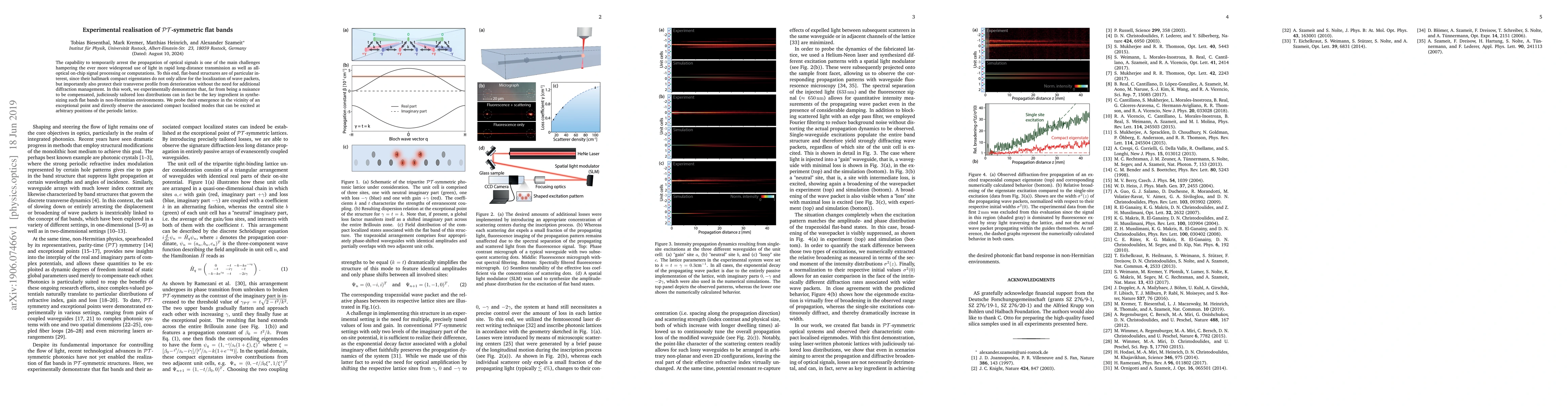 Thumbnail for Experimental realisation of $\mathcal{PT}$-symmetric flat bands