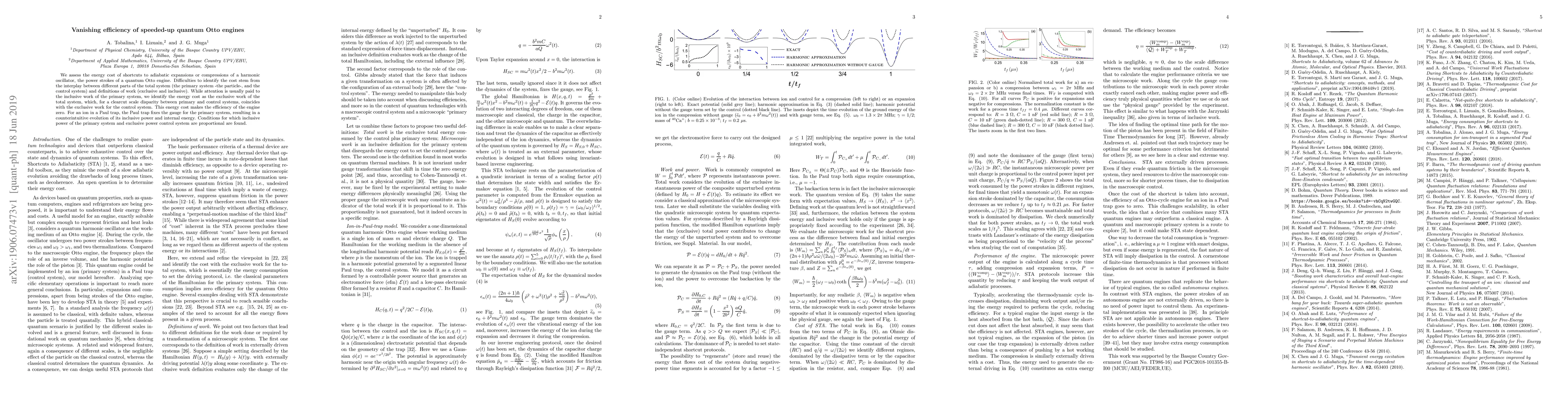 Thumbnail for Vanishing efficiency of speeded-up quantum Otto engines