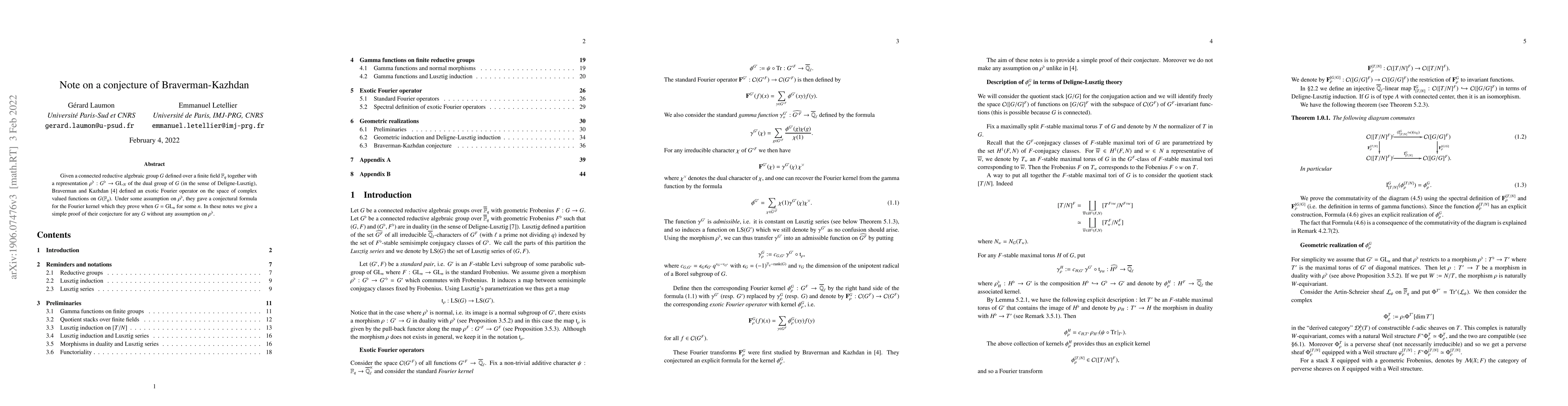 Thumbnail for Notes on a conjecture of Braverman-Kazhdan