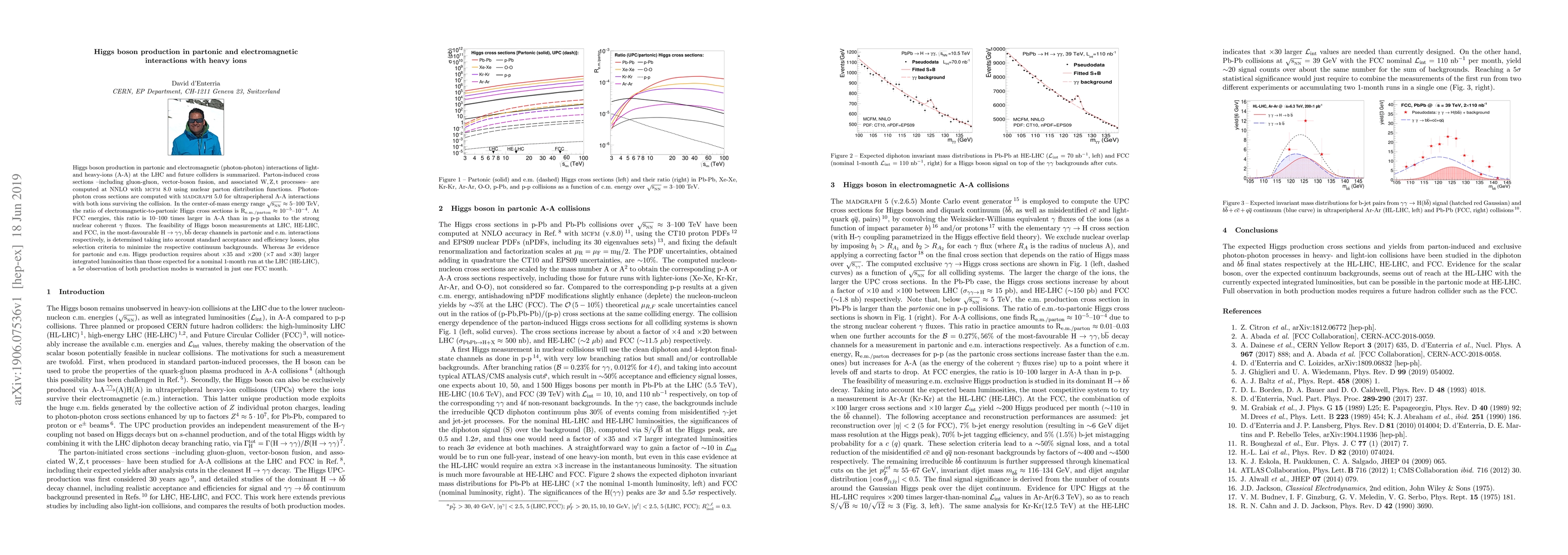 Thumbnail for Higgs boson production in partonic and electromagnetic interactions with
  heavy ions