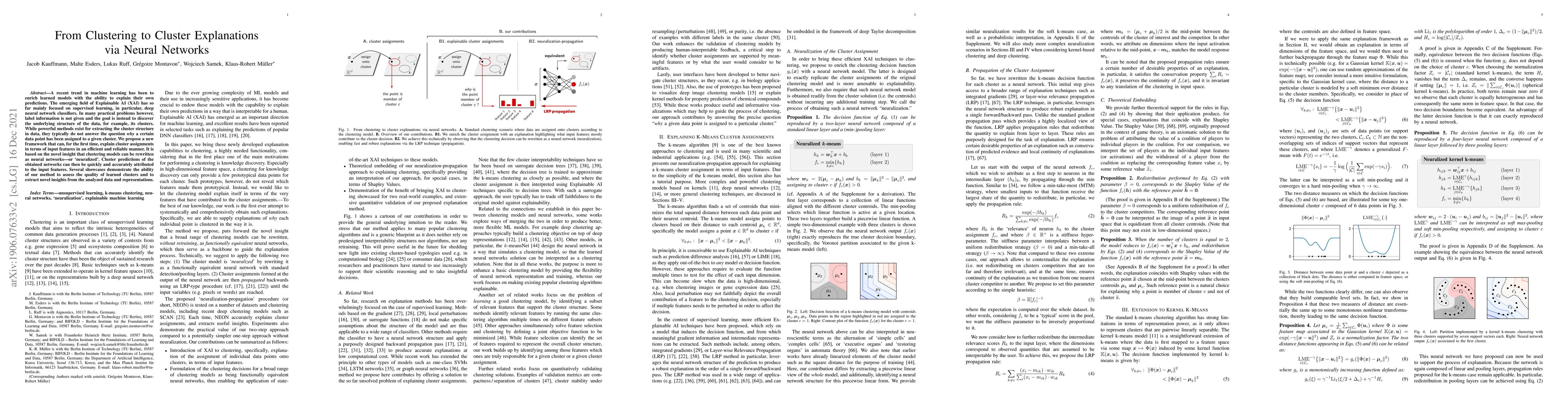 Thumbnail for From Clustering to Cluster Explanations via Neural Networks