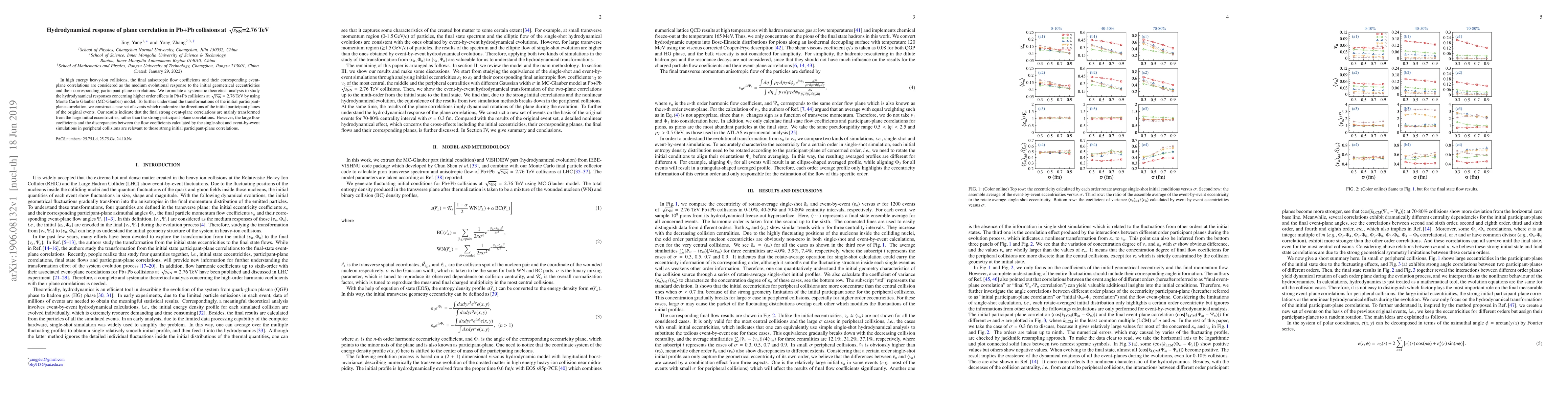 Thumbnail for Hydrodynamical response of plane correlation in Pb+Pb collisions at
  $\sqrt{s_\text{NN}}$=2.76 TeV