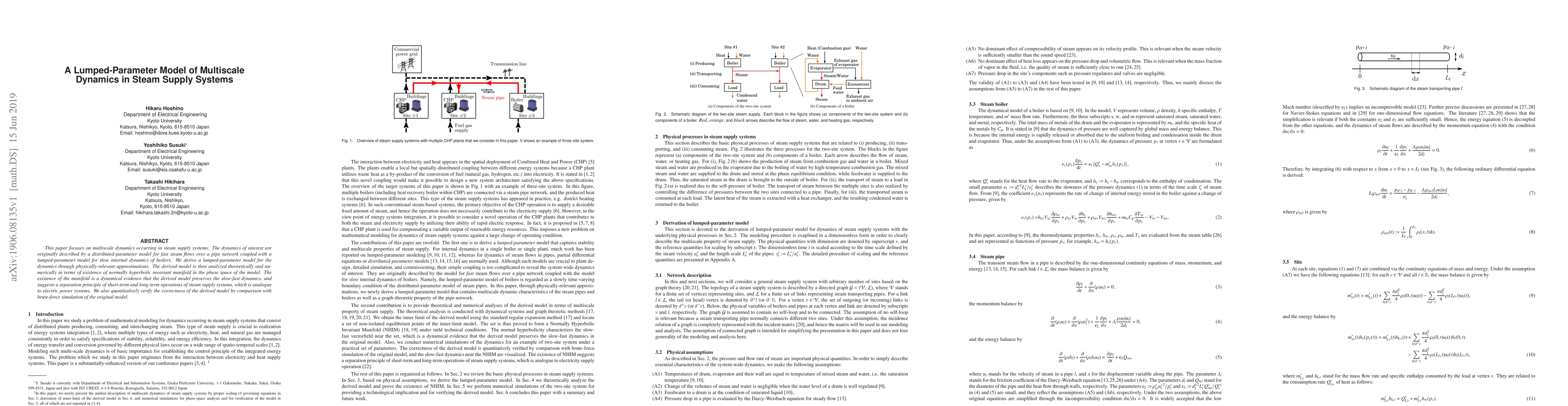 Thumbnail for A Lumped-Parameter Model of Multiscale Dynamics in Steam Supply Systems