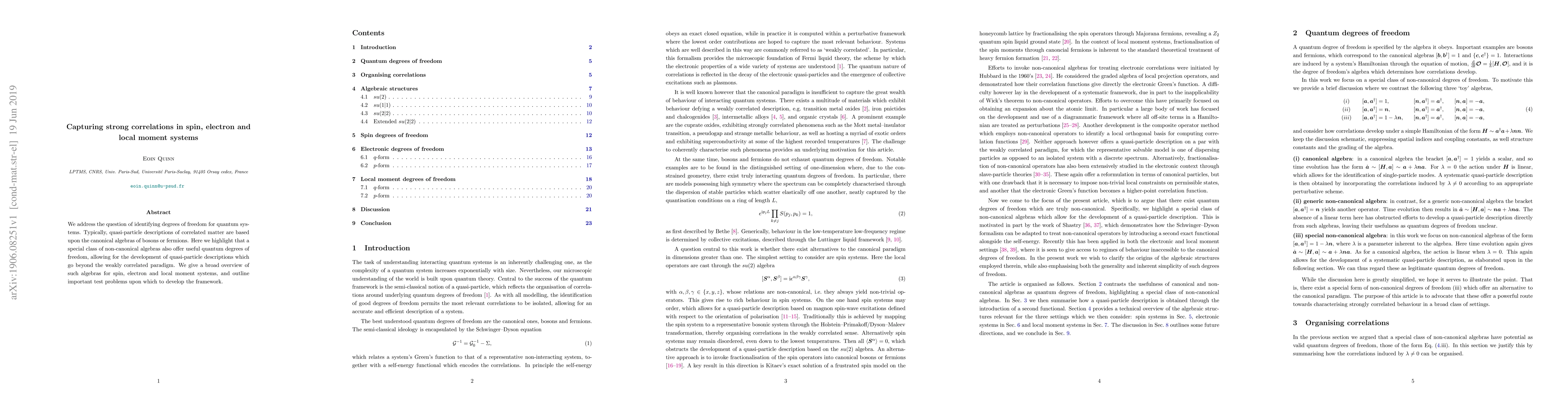 Thumbnail for Capturing strong correlations in spin, electron and local moment systems