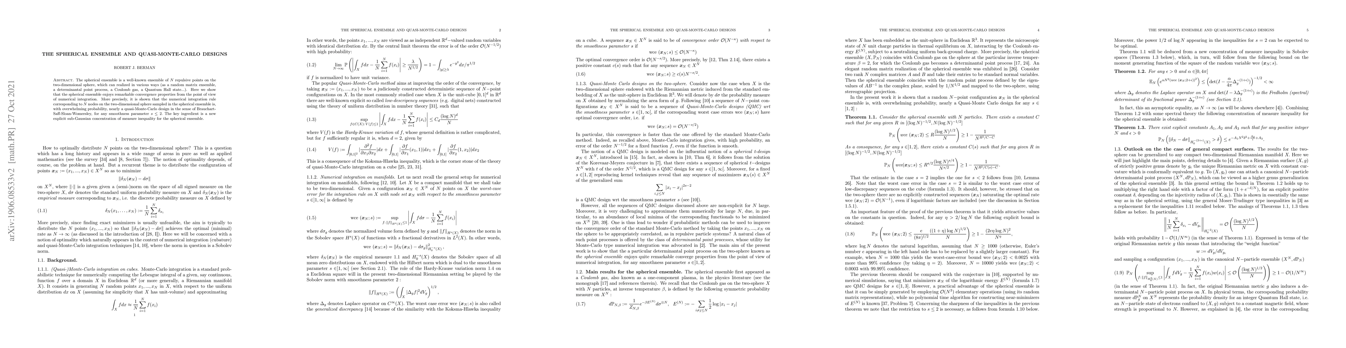 Thumbnail for The spherical ensemble and quasi-Monte-Carlo designs