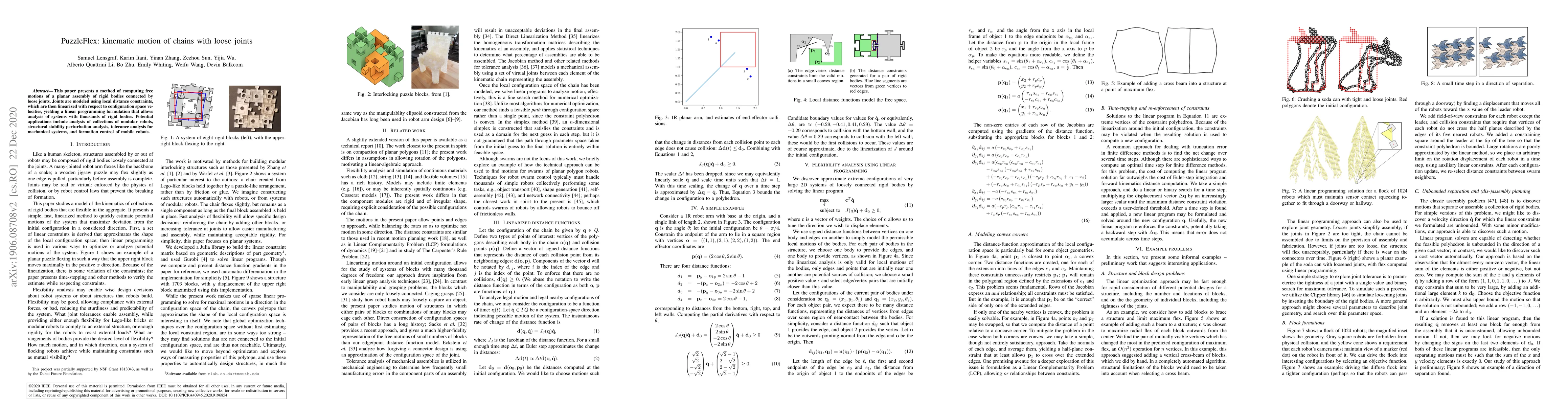 Thumbnail for PuzzleFlex: kinematic motion of chains with loose joints