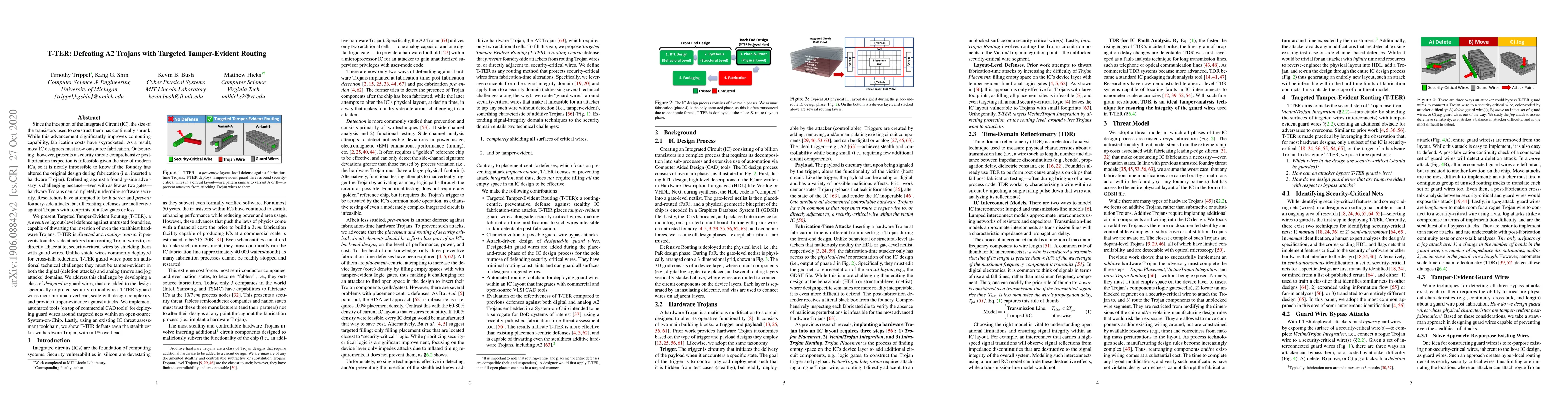 Thumbnail for T-TER: Defeating A2 Trojans with Targeted Tamper-Evident Routing