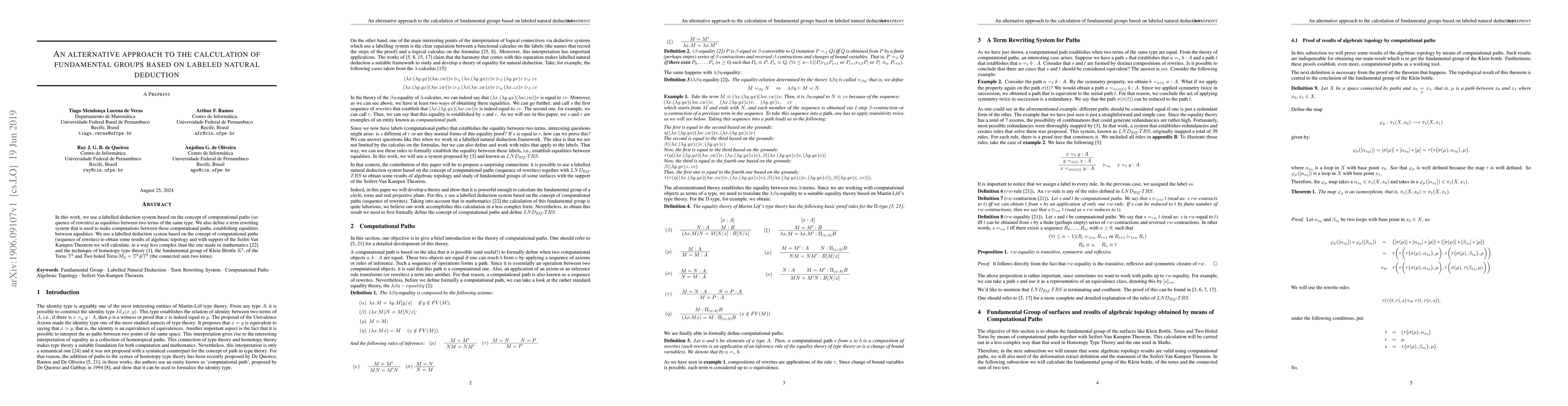 Thumbnail for An alternative approach to the calculation of fundamental groups based
  on labeled natural deduction