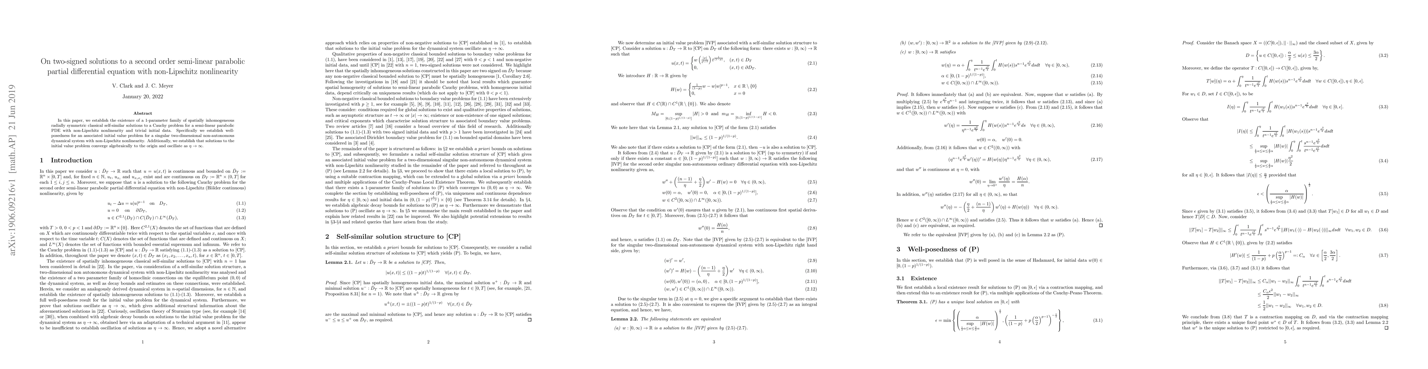Thumbnail for On two-signed solutions to a second order semi-linear parabolic partial
  differential equation with non-Lipschitz nonlinearity