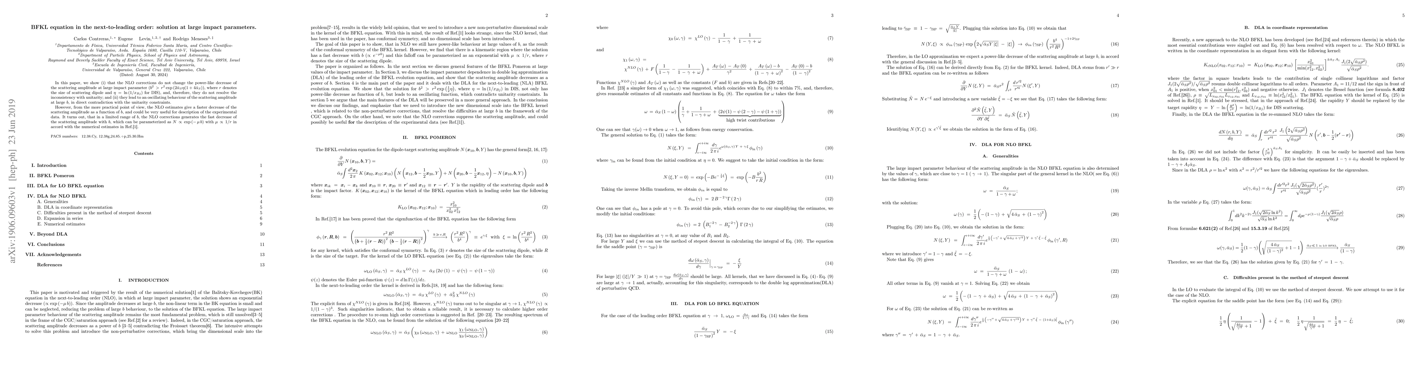 Thumbnail for BFKL equation in the next-to-leading order: solution at large impact
  parameters