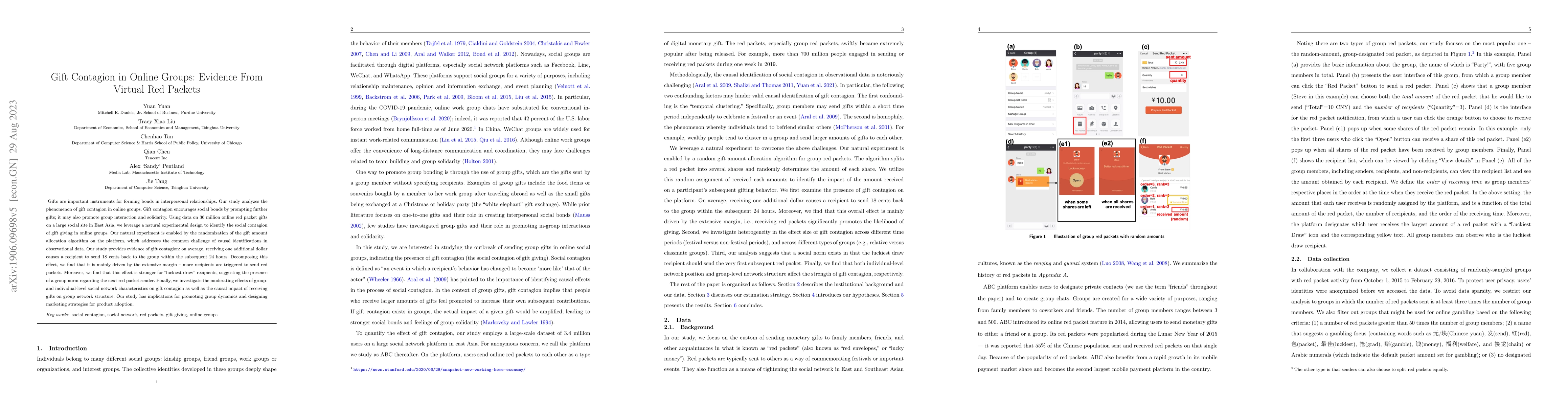 Thumbnail for Gift Contagion in Online Groups: Evidence From Virtual Red Packets