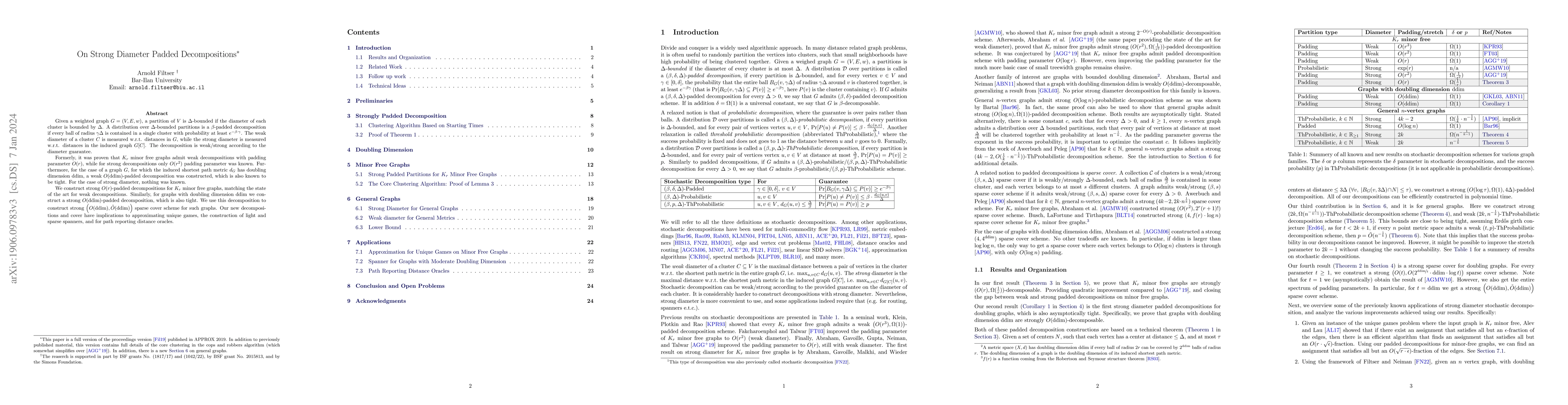 Thumbnail for On Strong Diameter Padded Decompositions
