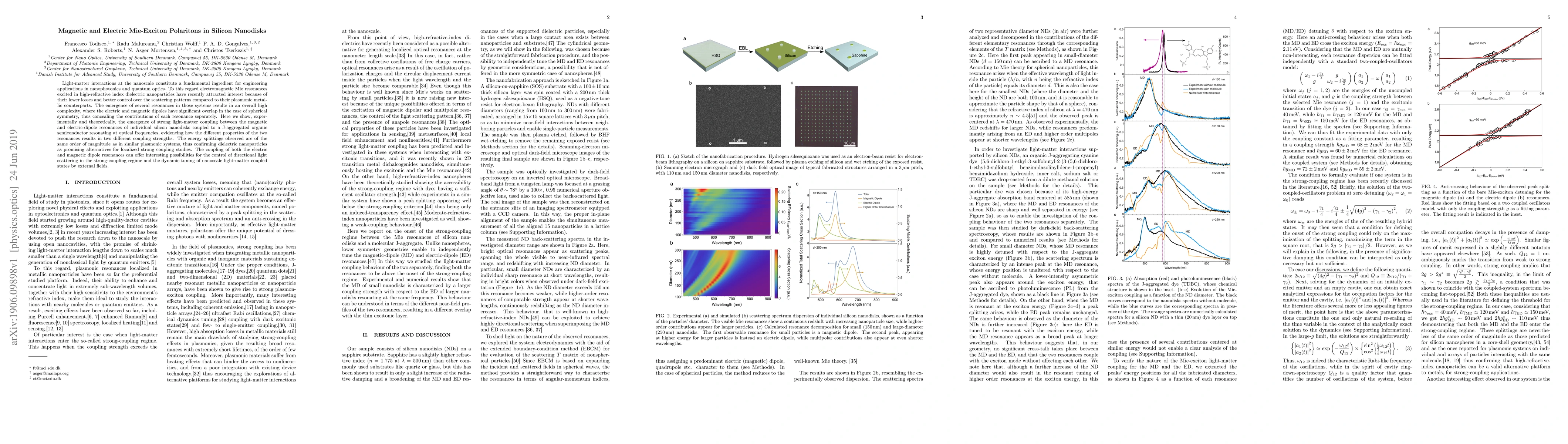 Thumbnail for Magnetic and Electric Mie-Exciton Polaritons in Silicon Nanodisks