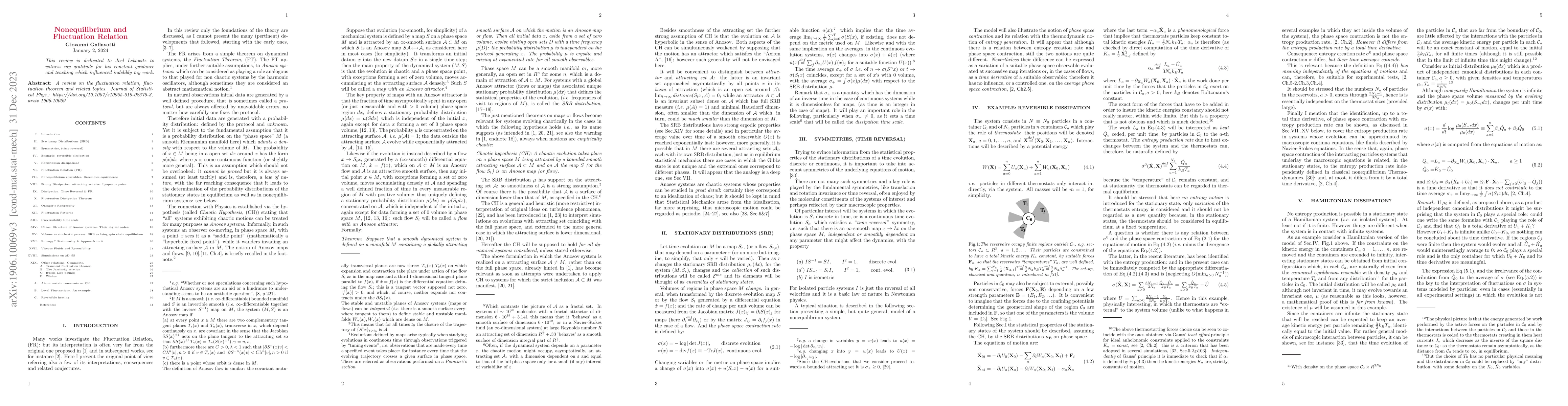 Thumbnail for Nonequilibrium and Fluctuation Relation