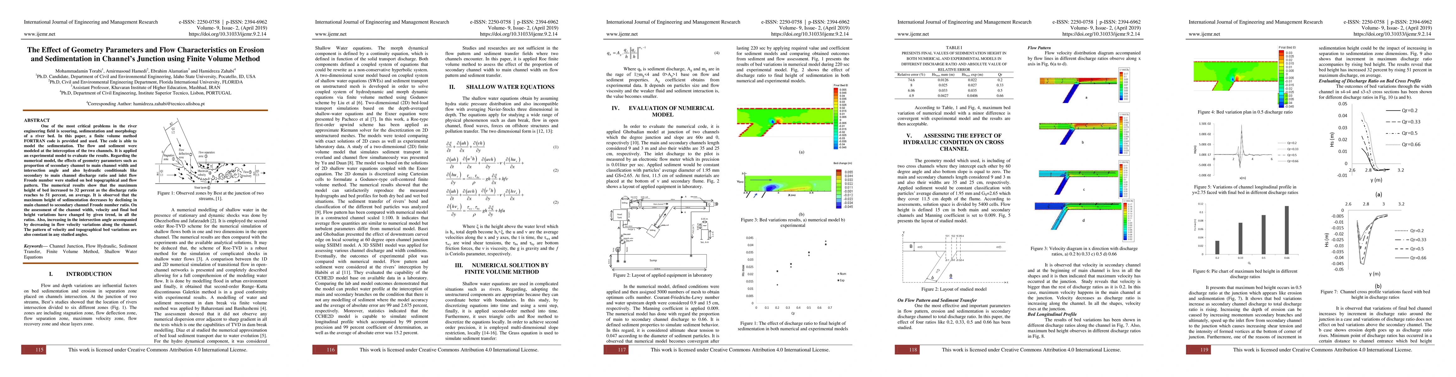 Thumbnail for The effect of geometry parameters and flow characteristics on erosion
  and sedimentation in channels junction using finite volume method