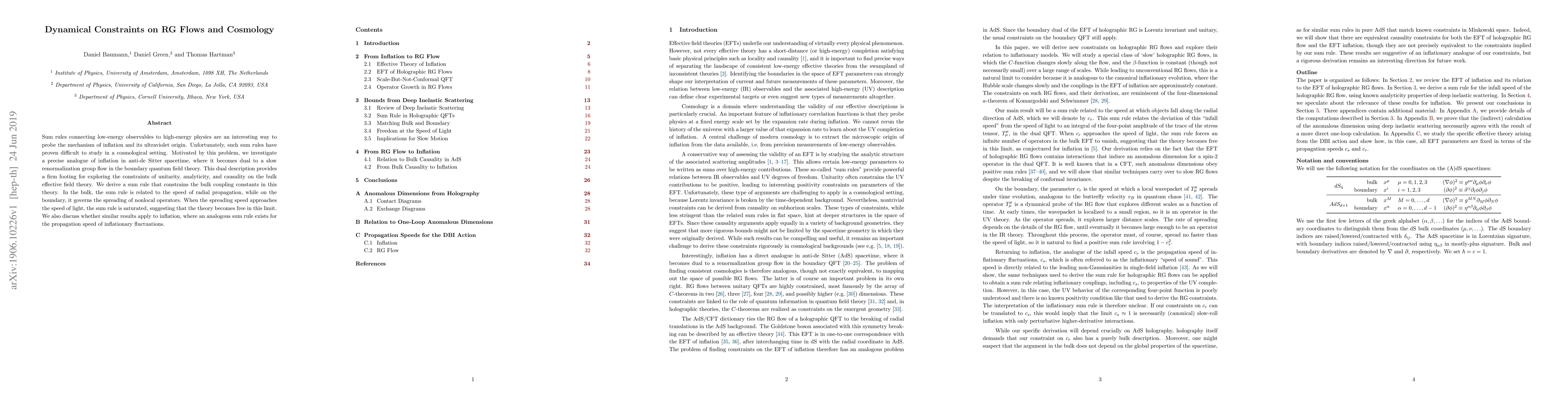 Thumbnail for Dynamical Constraints on RG Flows and Cosmology