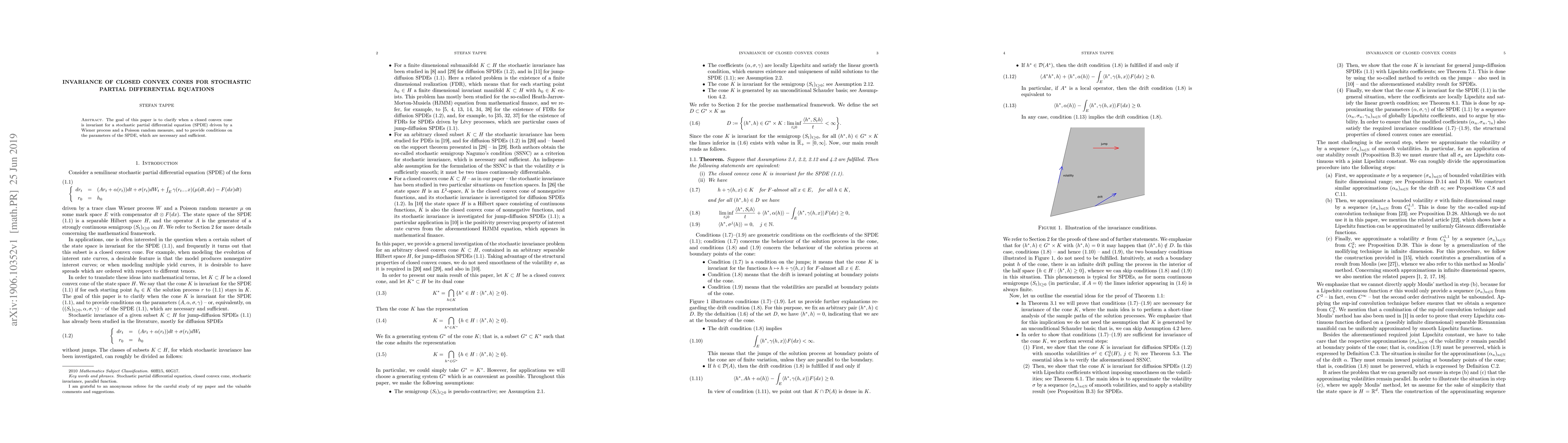 Thumbnail for Invariance of closed convex cones for stochastic partial differential
  equations