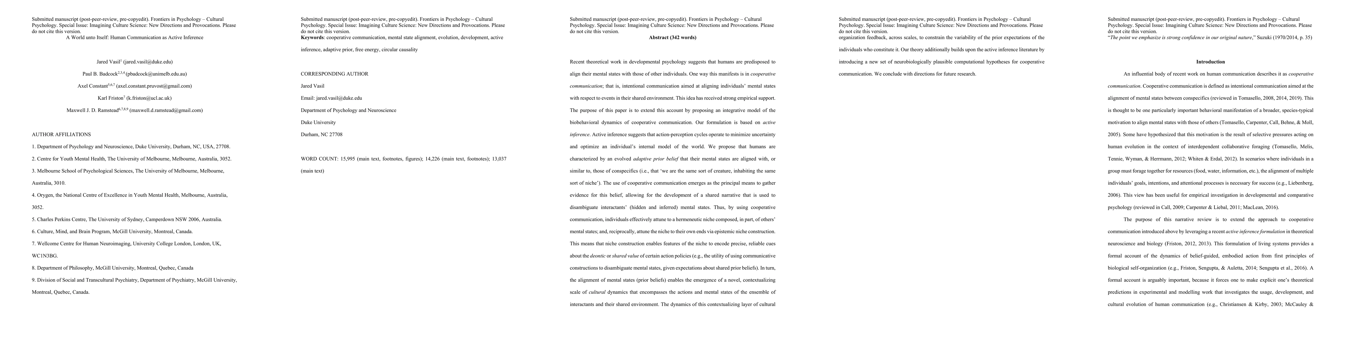 Thumbnail for A World unto Itself: Human Communication as Active Inference