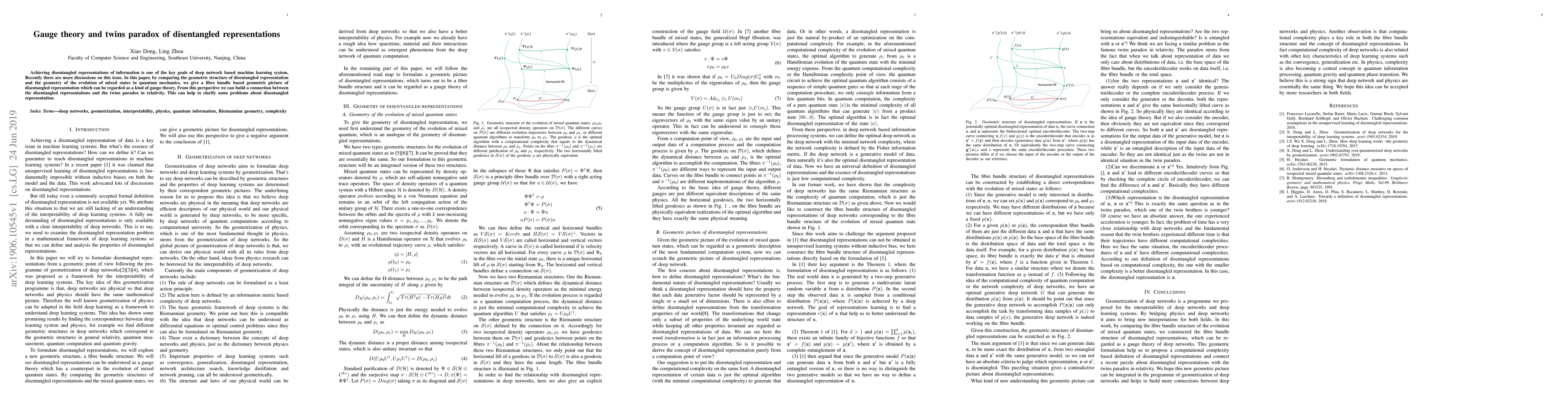 Thumbnail for Gauge theory and twins paradox of disentangled representations
