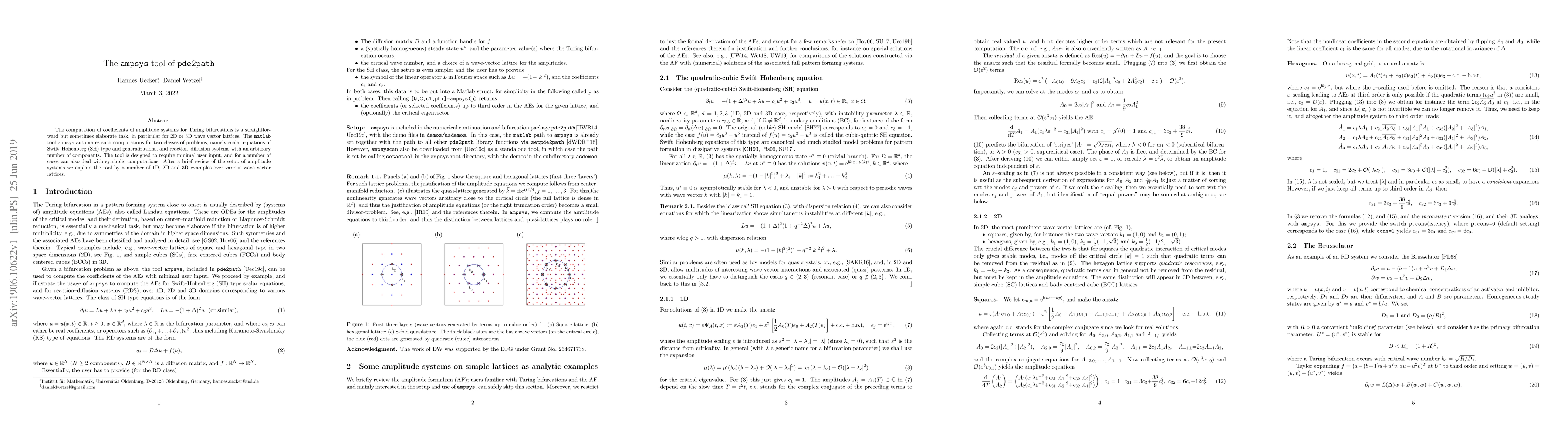 Thumbnail for The ampsys tool of pde2path