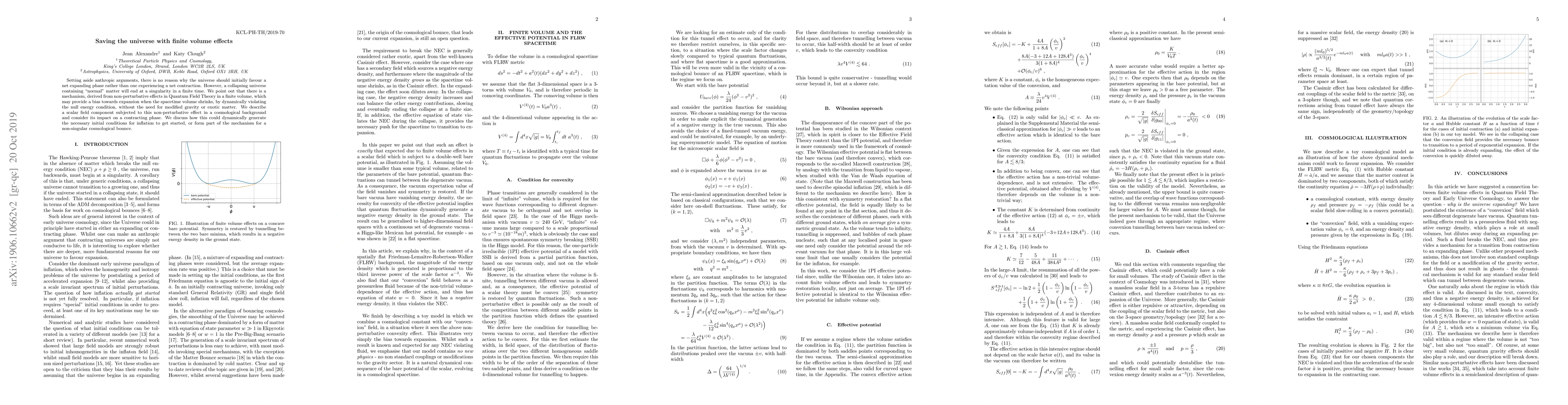 Thumbnail for Saving the universe with finite volume effects