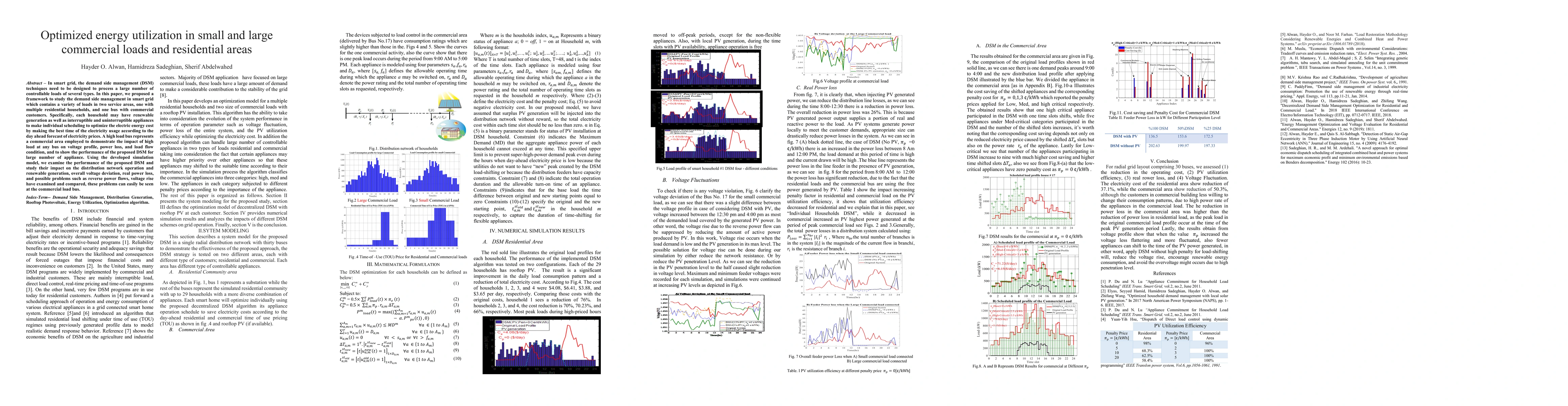 Thumbnail for Optimized energy utilization in small and large commercial loads and
  residential areas