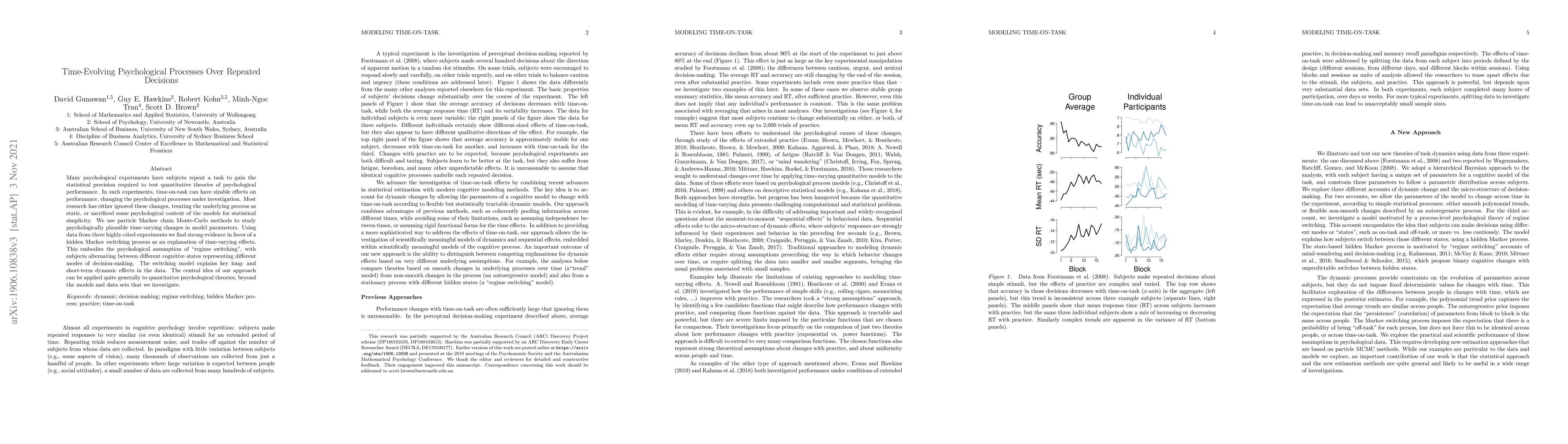 Thumbnail for Time-evolving psychological processes over repeated decisions