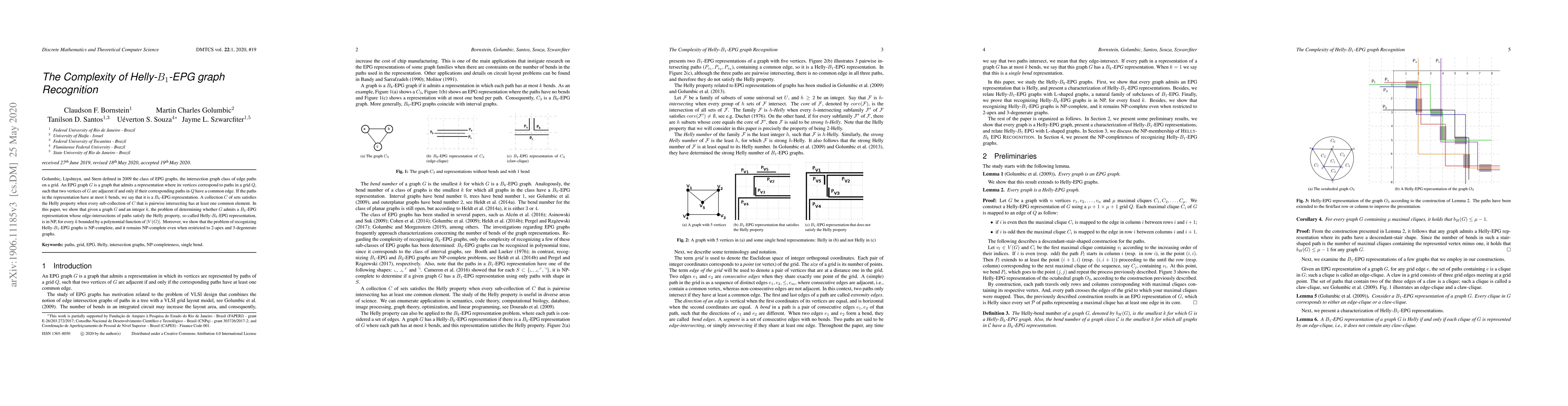 Thumbnail for The Complexity of Helly-$B_{1}$ EPG Graph Recognition