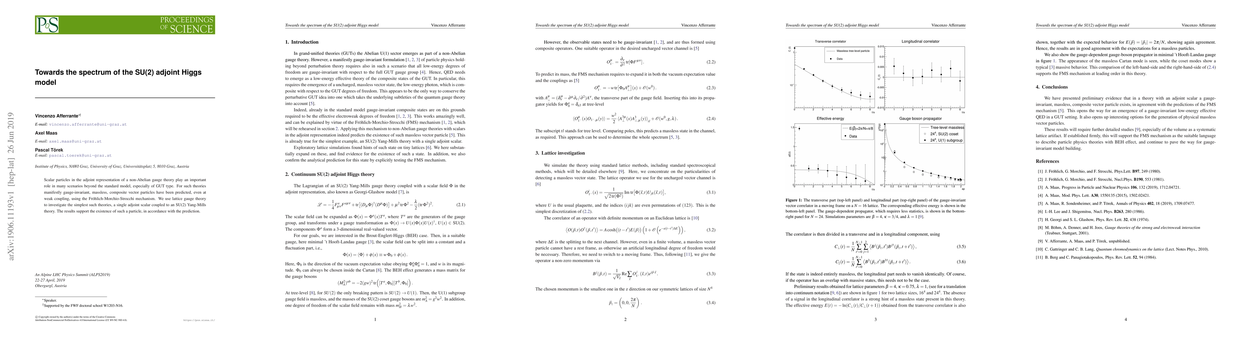 Thumbnail for Toward the spectrum of the SU(2) adjoint Higgs model
