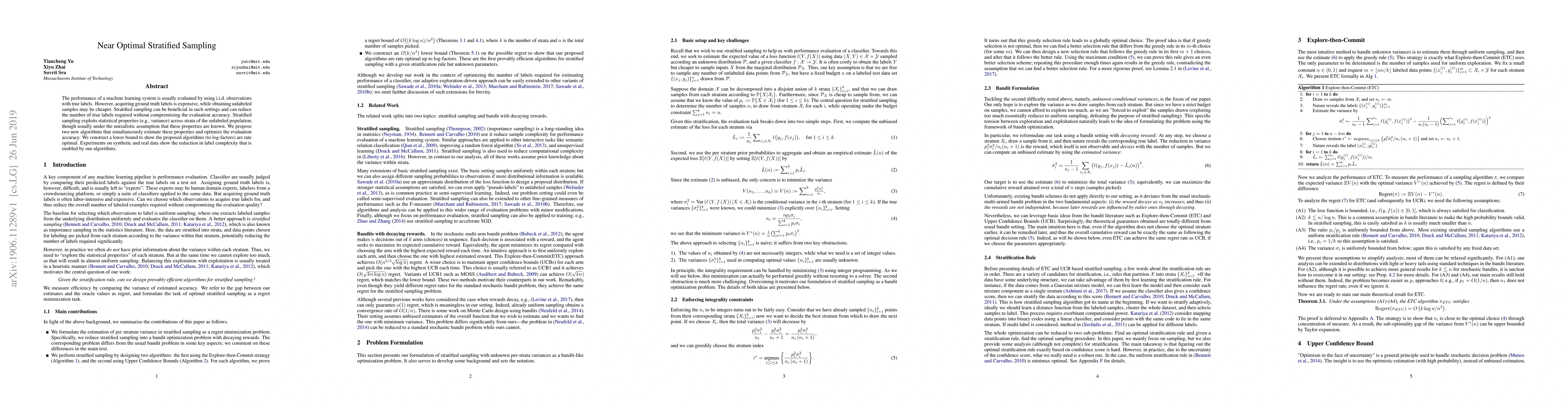 Thumbnail for Near Optimal Stratified Sampling