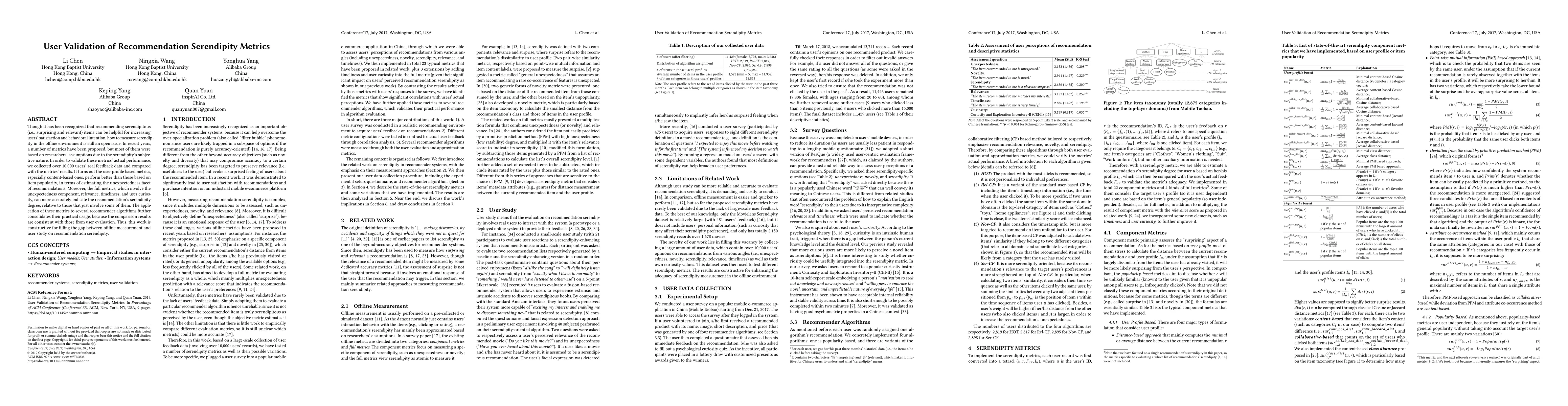 Thumbnail for User Validation of Recommendation Serendipity Metrics