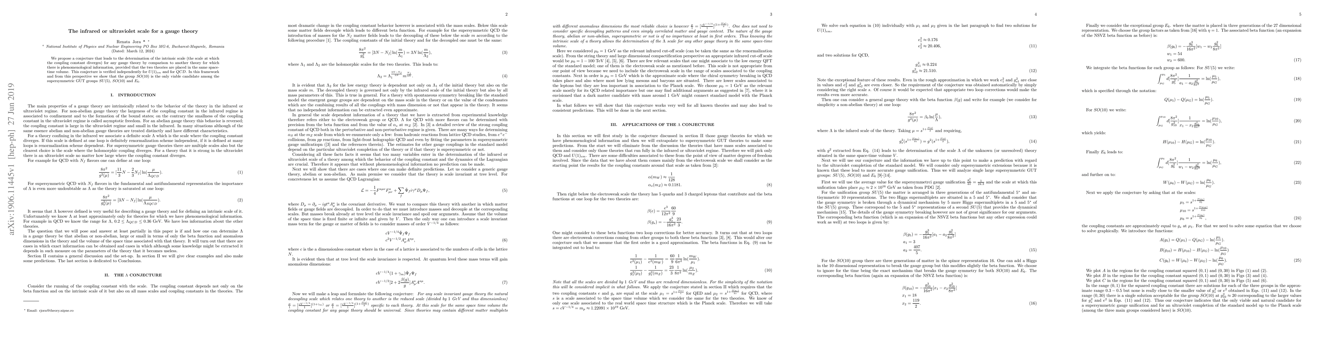 Thumbnail for The infrared or ultraviolet scale for a gauge theory