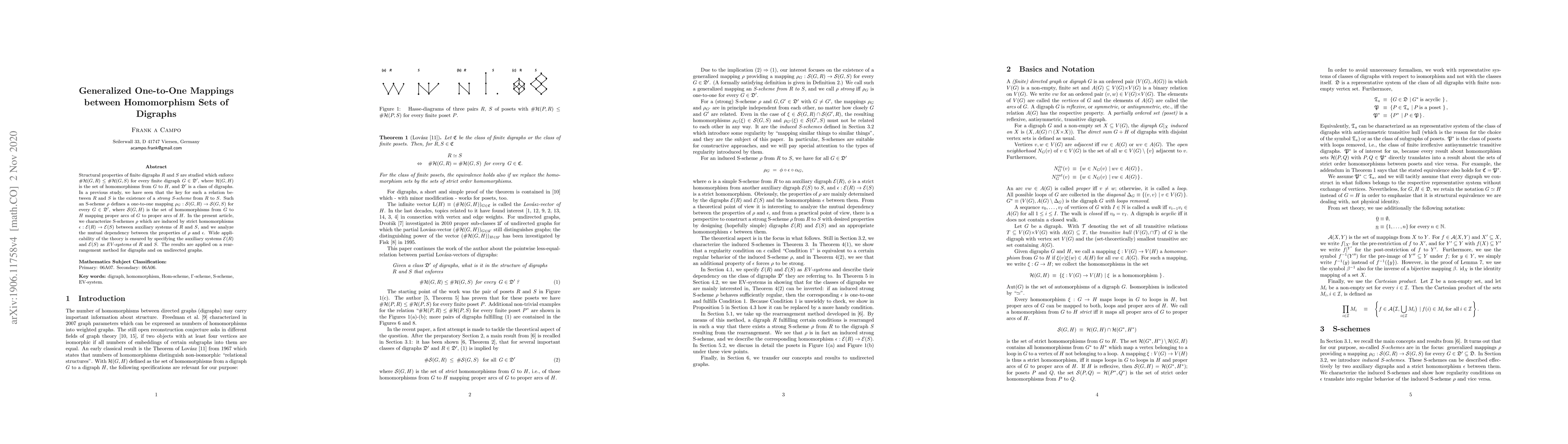 Thumbnail for Generalized One-to-One Mappings between Homomorphism Sets of Digraphs