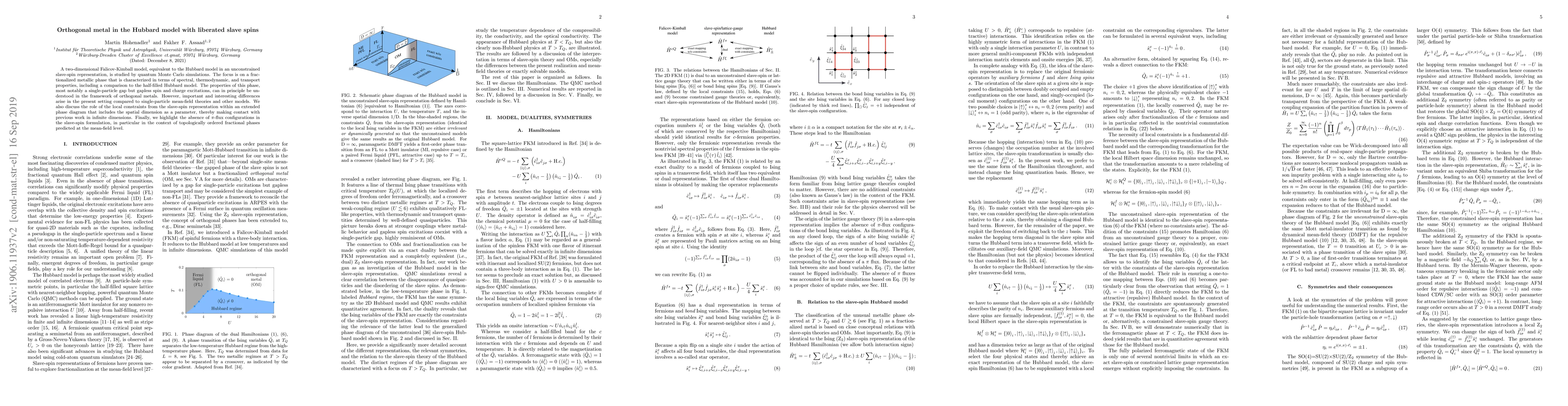 Thumbnail for Orthogonal metal in the Hubbard model with liberated slave spins