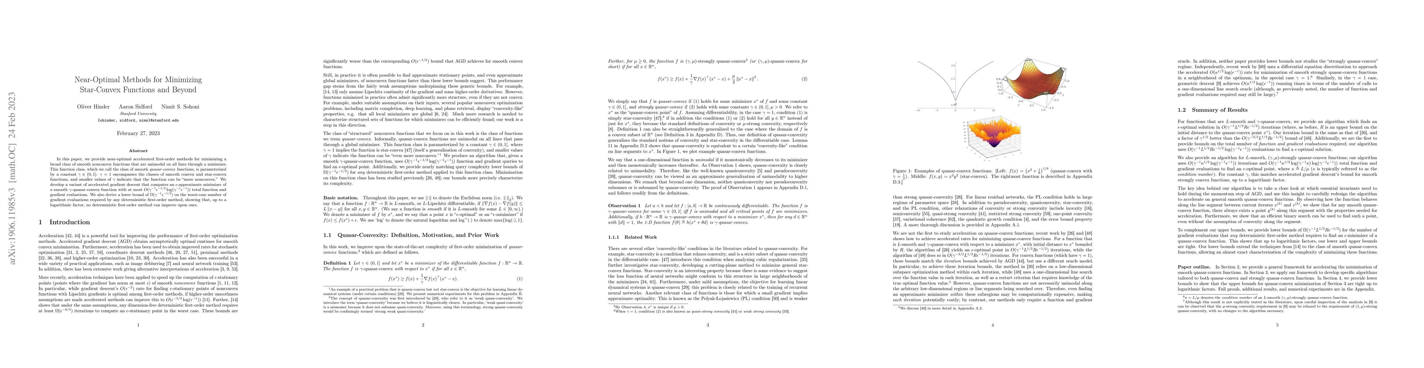 Thumbnail for Near-Optimal Methods for Minimizing Star-Convex Functions and Beyond
