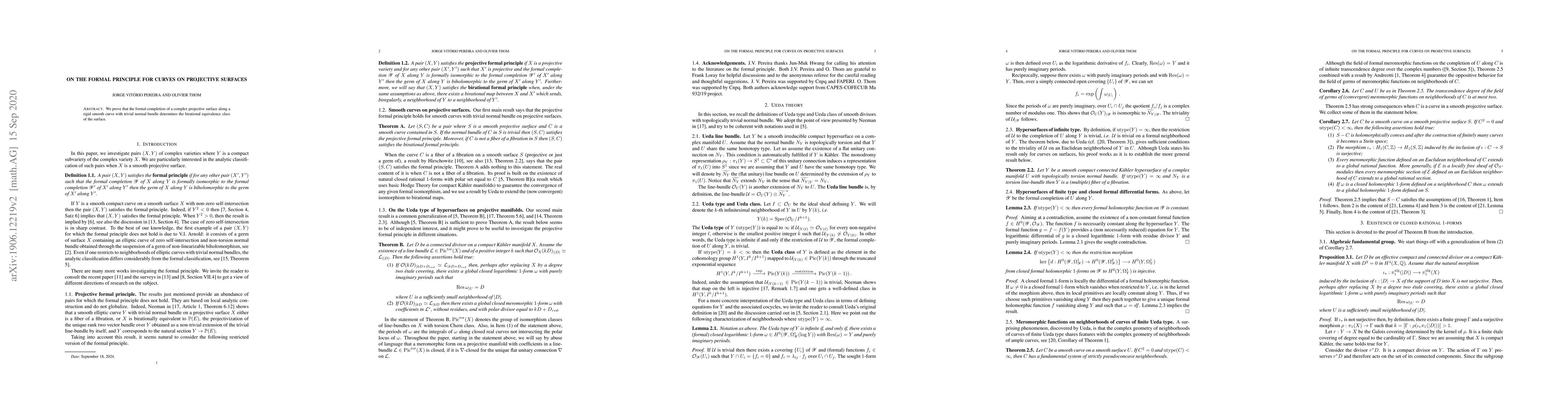 Thumbnail for On the formal principle for curves on projective surfaces