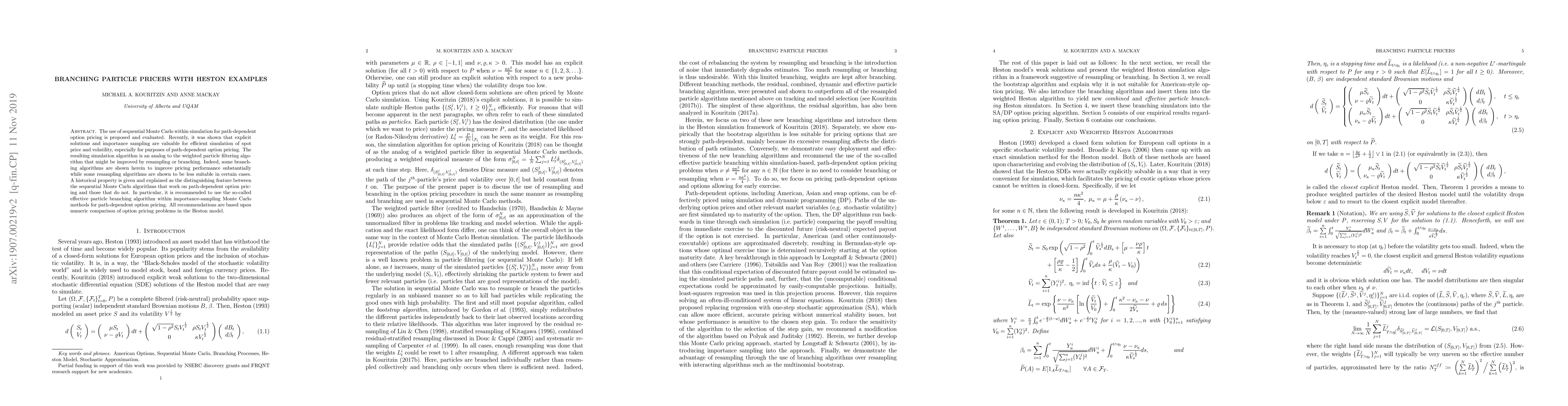 Thumbnail for Branching Particle Pricers with Heston Examples