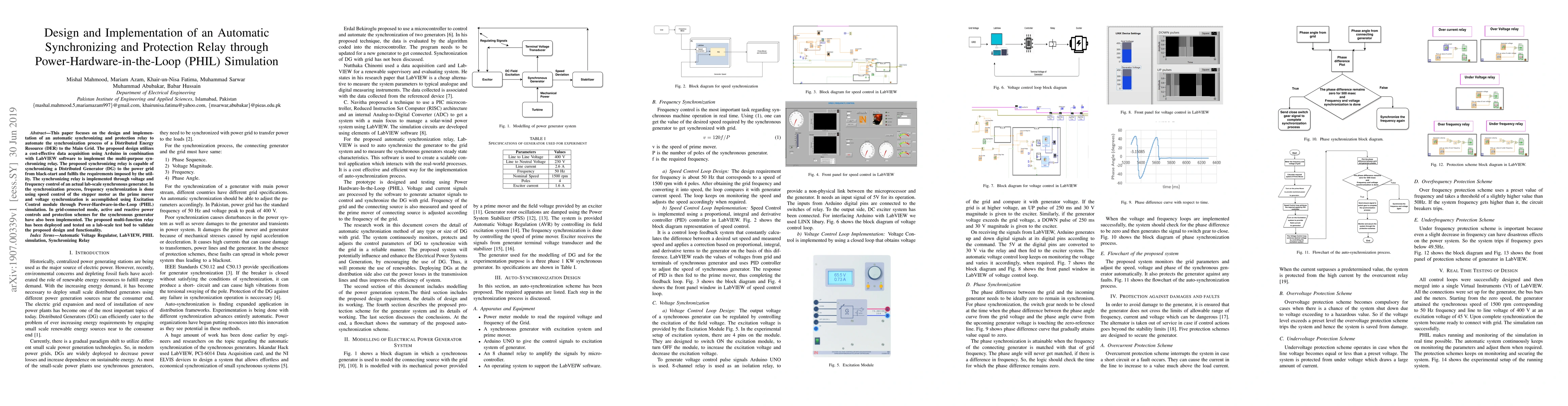 Thumbnail for Design and Implementation of an Automatic Synchronizing and Protection
  Relay through Power-Hardware-in-the-Loop (PHIL) Simulation